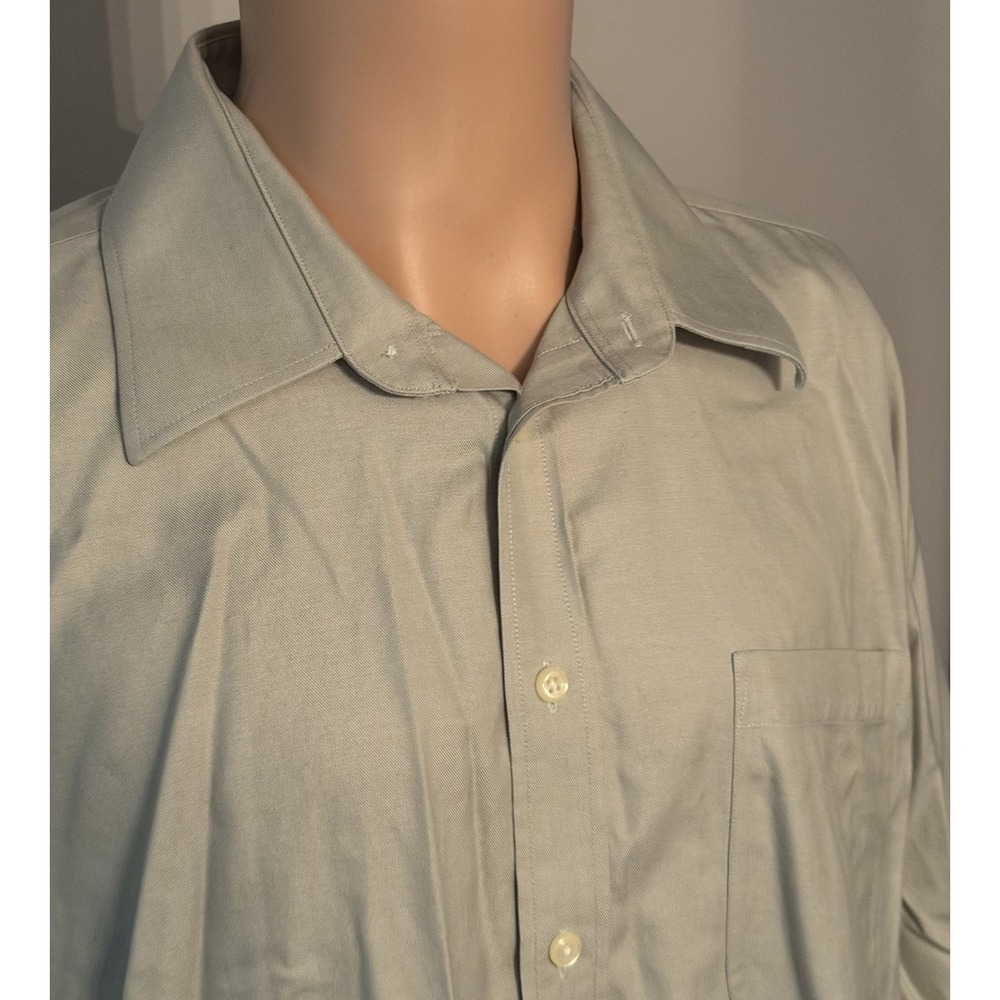 Nautica Mens 17 x 32/33 Button Down Cotton Dress Shirt - Picture 2 of 5